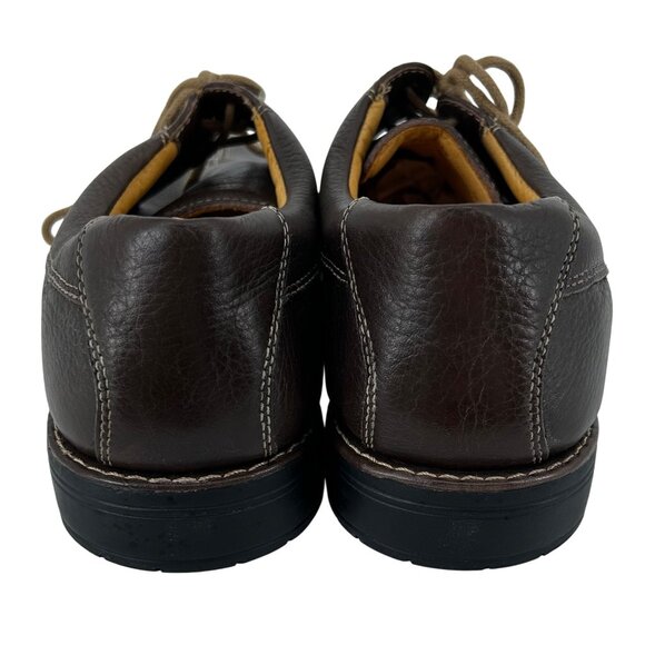 Sandro Moscoloni Comfort Soft Gel Brown Leather Split Toe Oxfords Mens Size 11.5 - Picture 4 of 9